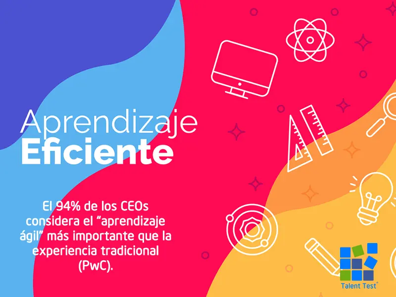 El aprendizaje eficiente representa una gran competitiva en cualquier tipo de puesto, evalúalo con Talent Test Online.