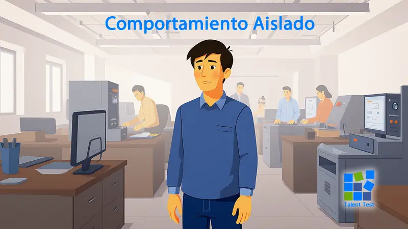 Gráfico de competencias interpersonales bajo: indicador de personalidad aislada – Talent Test Online