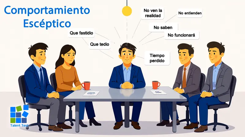 La personalidad escéptica en el ámbito laboral es desgastante descúblelo con Talent Test Online.