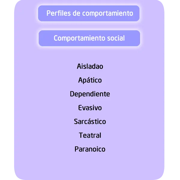Es el tipo de personalidad más social cómo nos interactuamos con los demás.