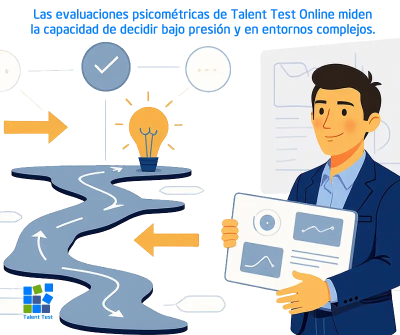 Examen psicométricos en línea para la toma de decisiones.