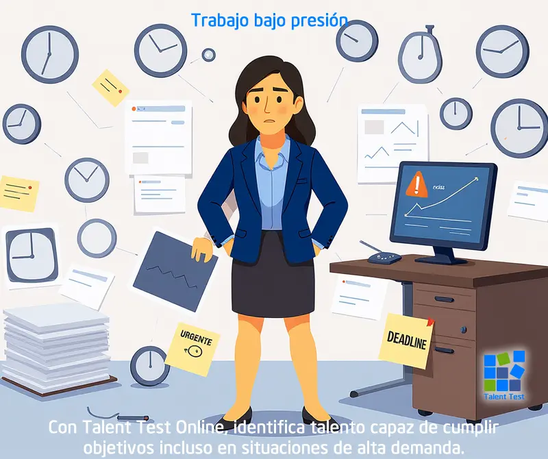 Pruebas psicométricas de Talent Test Online para gestionar el trabajo bajo presión